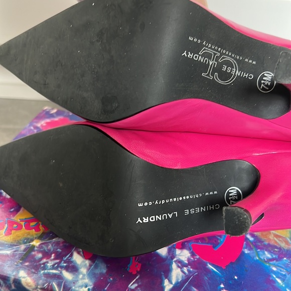 Fuchsia High Heels size 7.5 - Picture 4 of 7
